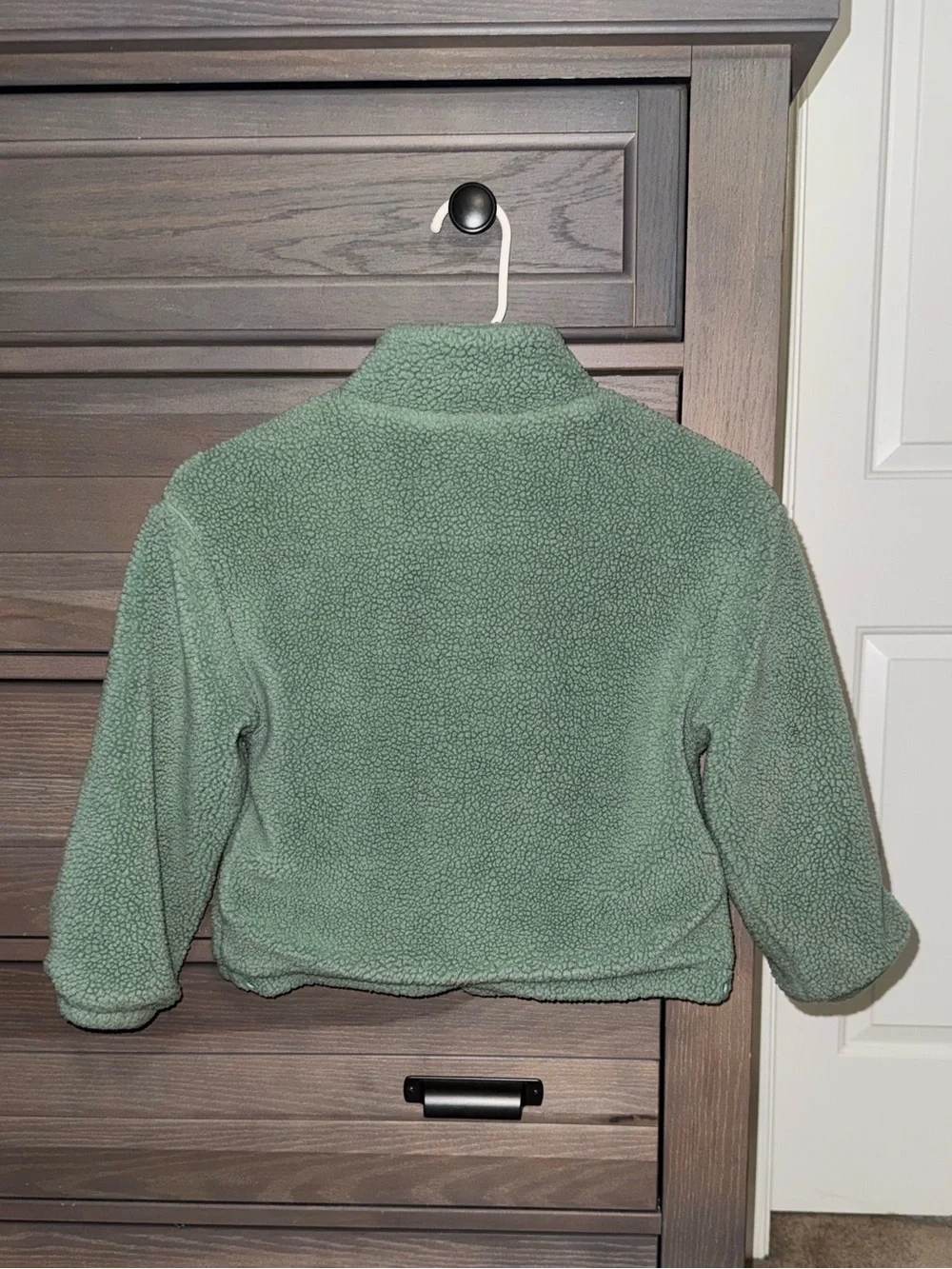 Little Bipsy Sherpa Jacket Size 5T/6T Mint Green Fleece Toddler Unisex Fall VGUC